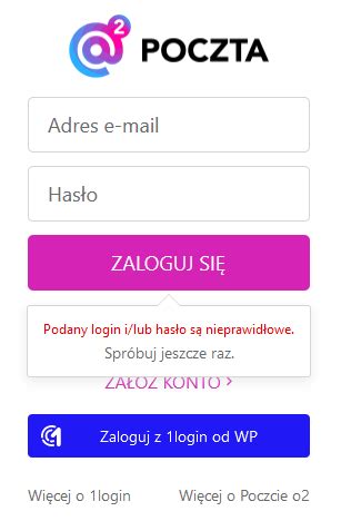 o2.pl zaloguj|Komunikaty logowania